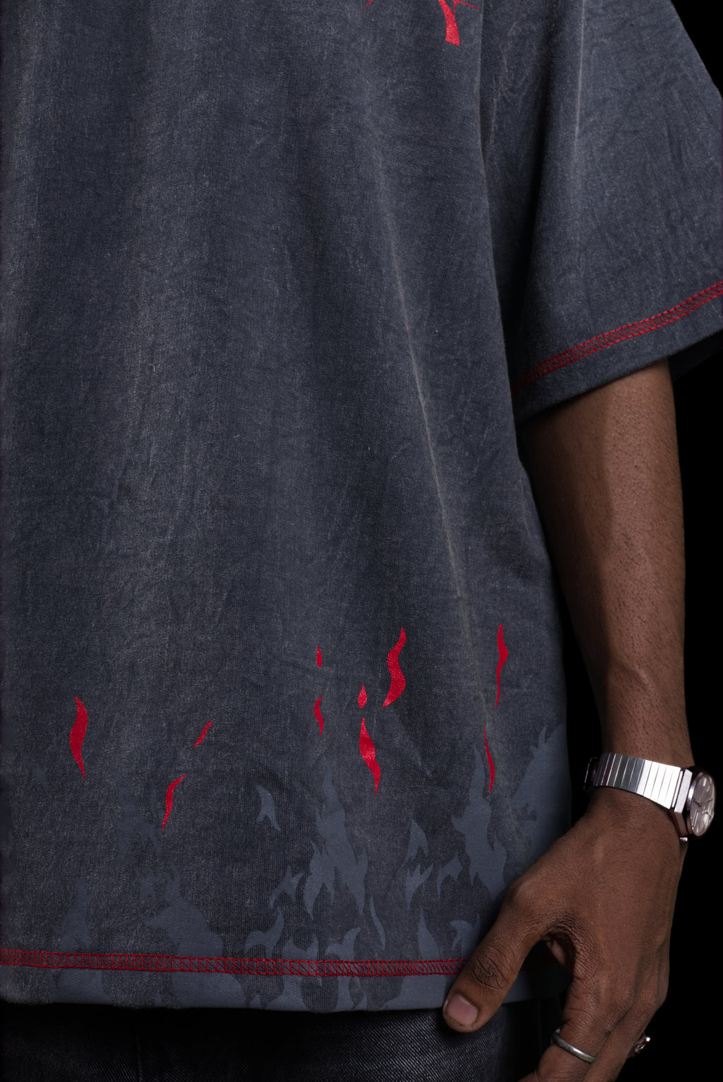 MIGHT GUY RED BEAST OVERSIZED T-SHIRT