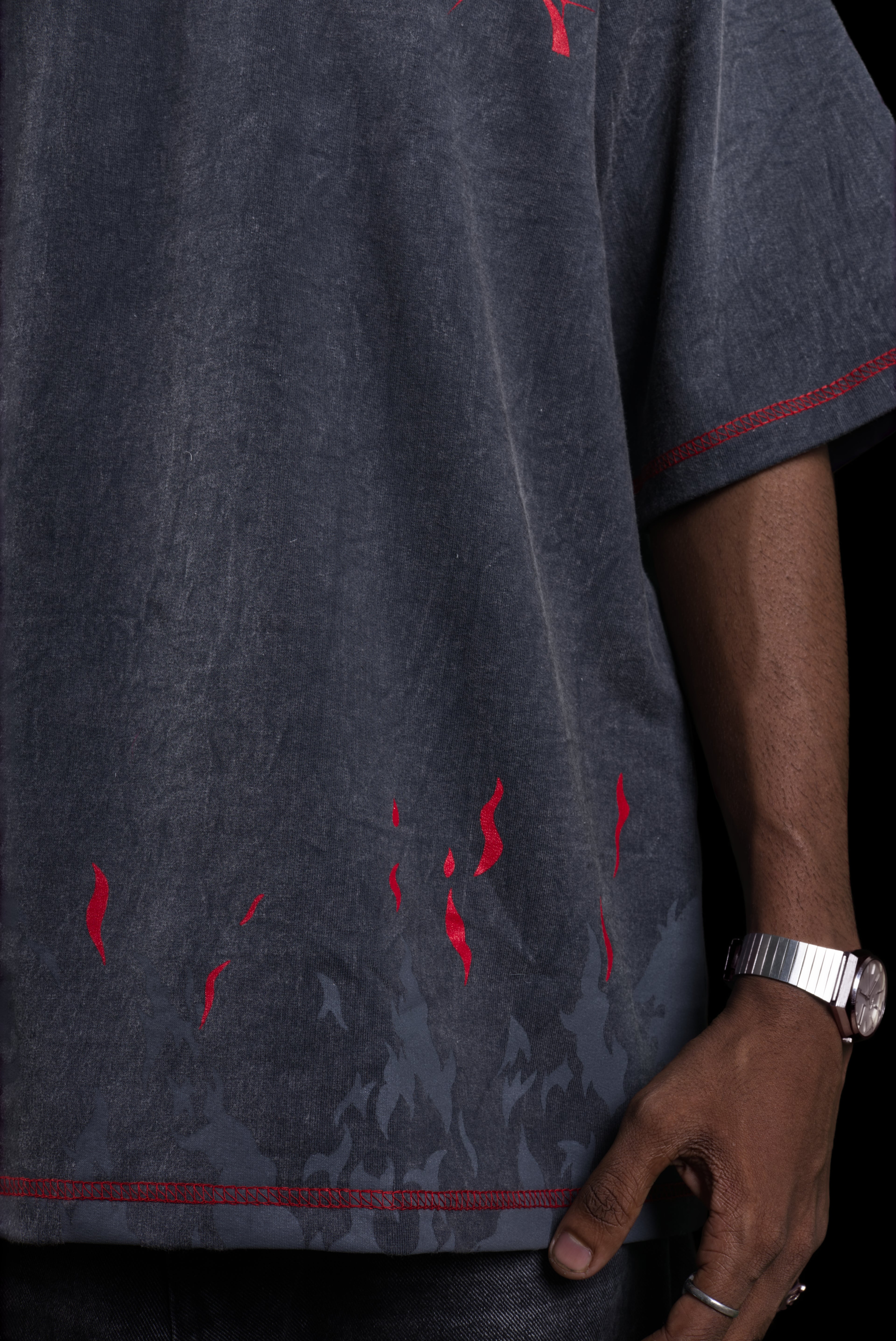 MIGHT GUY RED BEAST OVERSIZED T-SHIRT