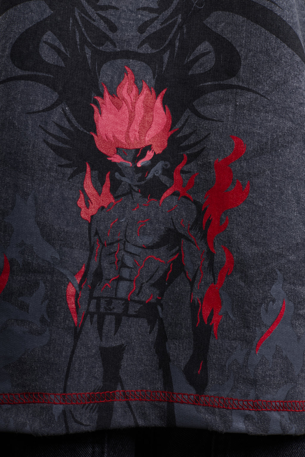 MIGHT GUY RED BEAST OVERSIZED T-SHIRT